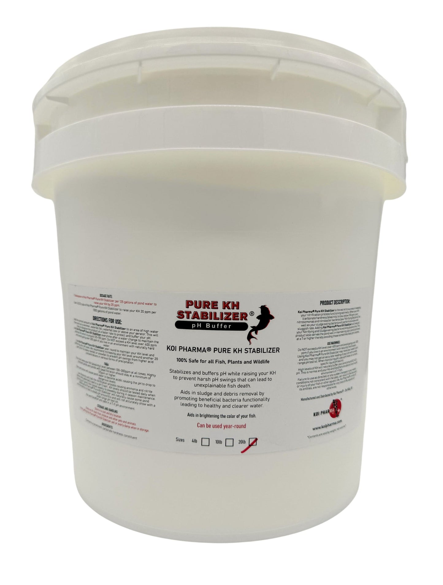 KOI PHARMA® Pure KH Stabilizer - pH Buffer for Aquariums and Koi Ponds