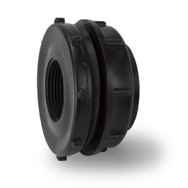 Black Poly Bulkhead Fitting