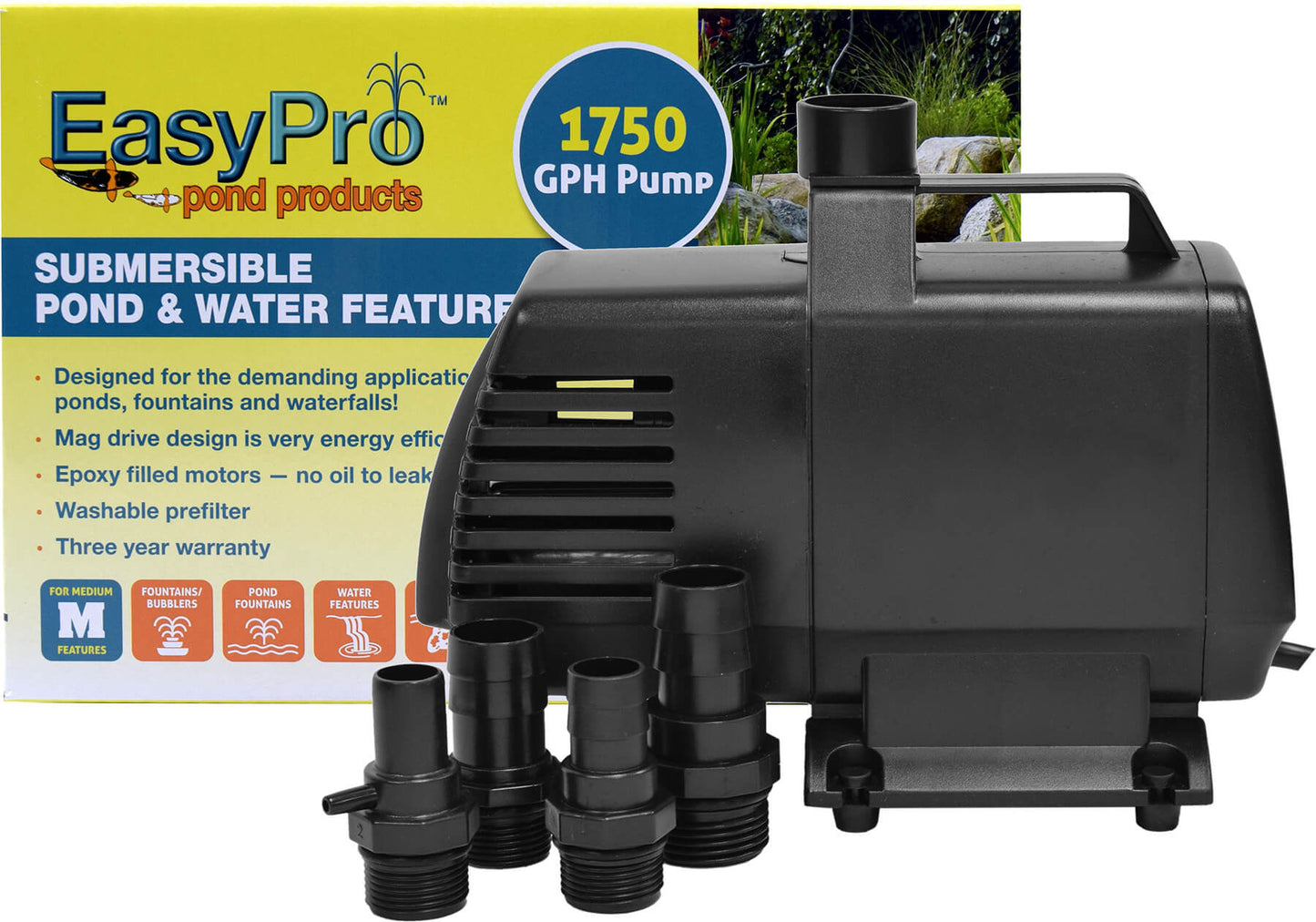 EasyPro Submersible Magnetic Drive Pump 1750 GPH