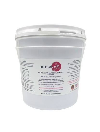 Bacterial Control Koi Food by KOI PHARMA® - Bacterial Disease Neutralizer