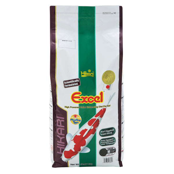 Hikari Excel Koi Food - Floating, Medium Pellets, 11 lbs.