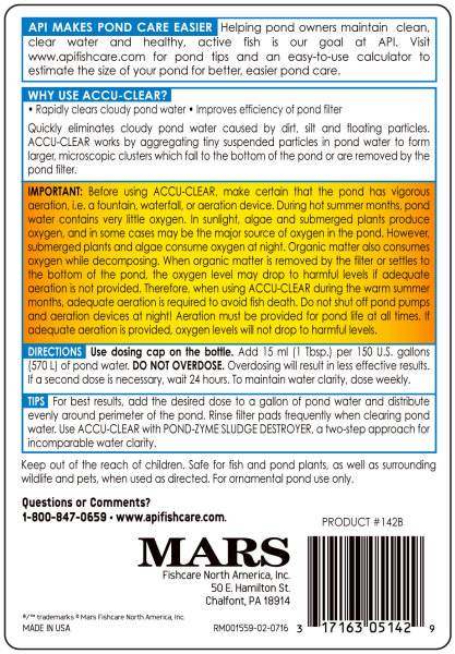 API Pond AccuClear, 16 Ounces