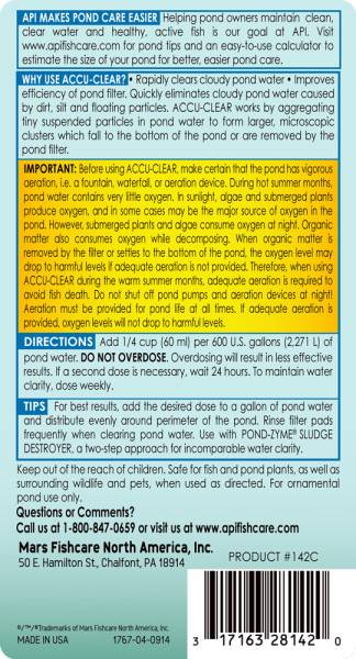 API Pond AccuClear, 1 Gallon