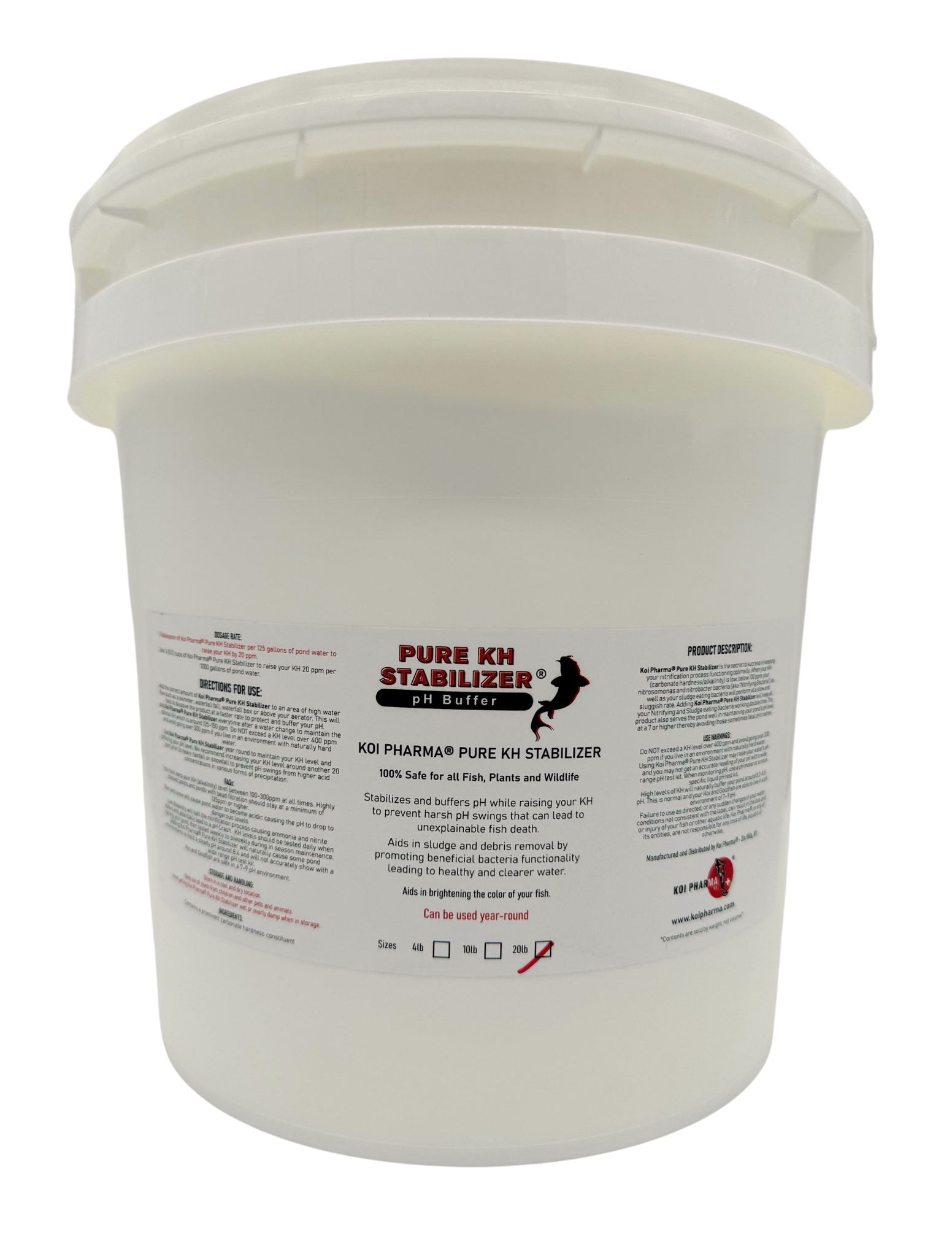KOI PHARMA® Pure KH Stabilizer - pH Buffer for Aquariums and Koi Ponds