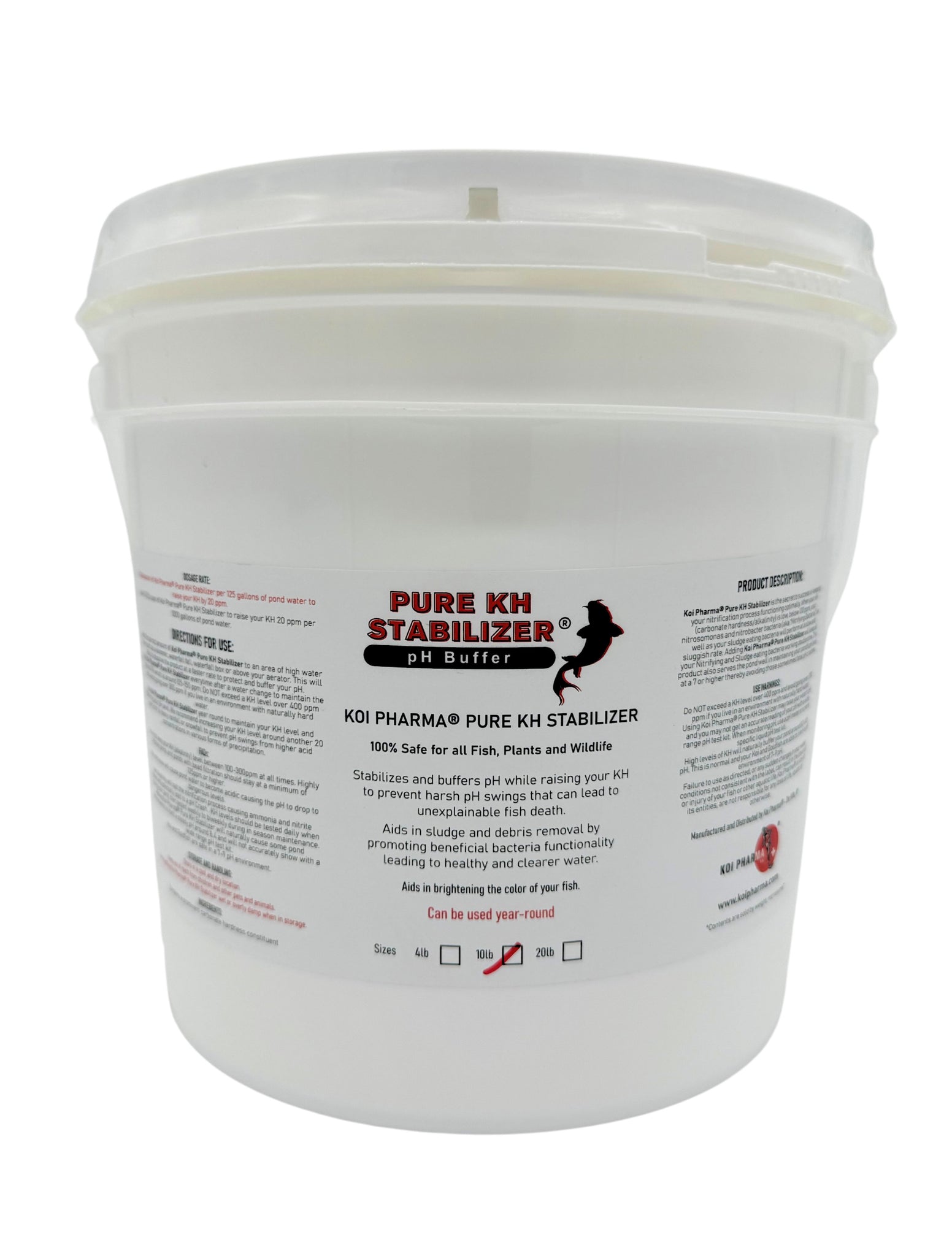 KOI PHARMA® Pure KH Stabilizer - pH Buffer for Aquariums and Koi Ponds