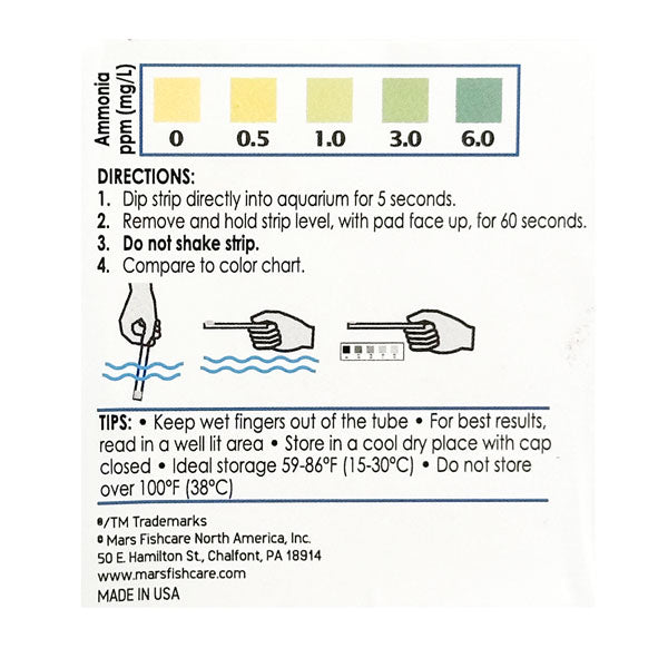 API Ammonia AQ Test Strips
