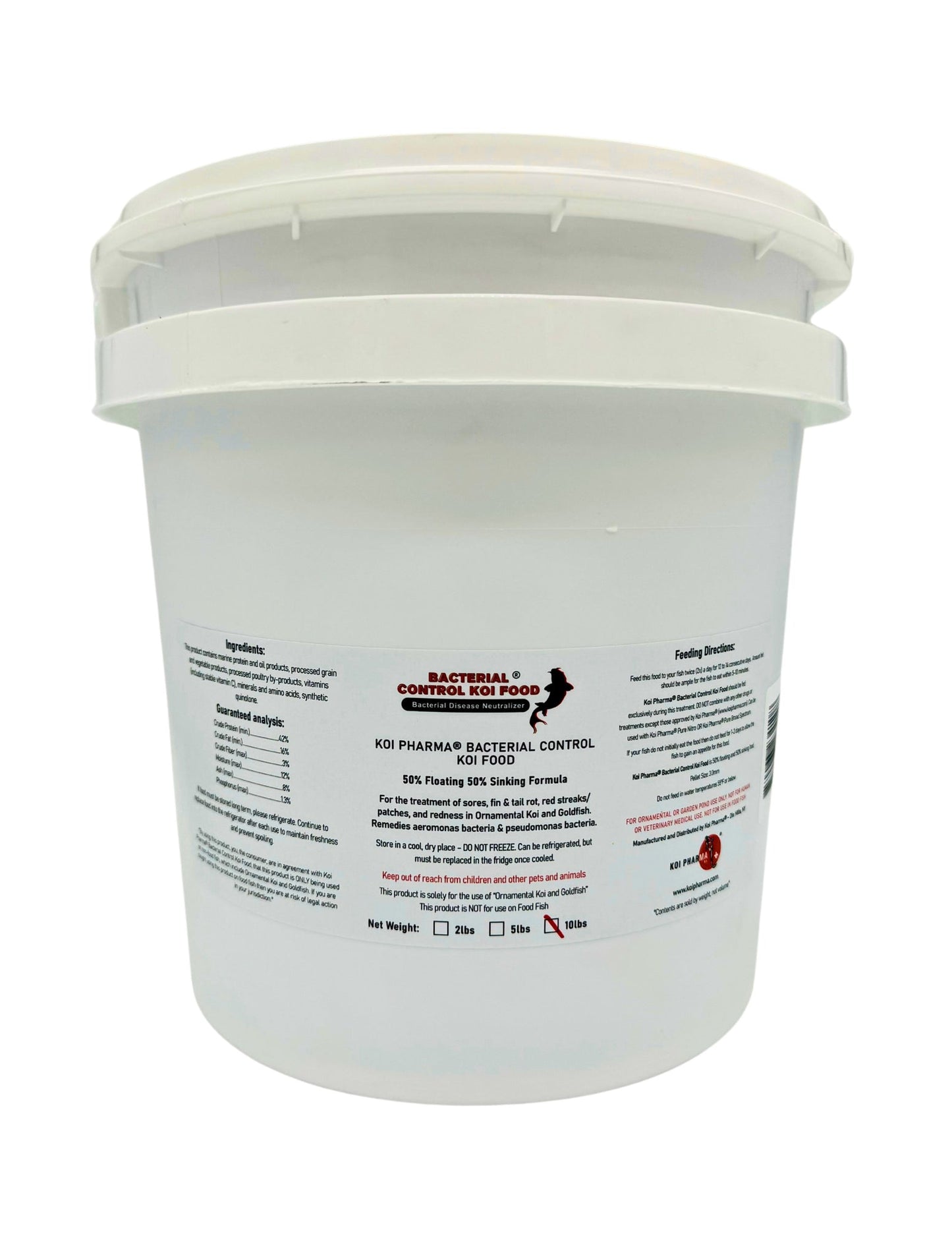 Bacterial Control Koi Food by KOI PHARMA® - Bacterial Disease Neutralizer