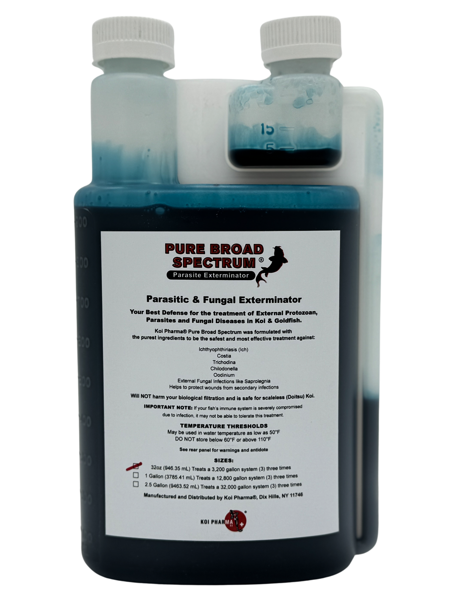Pure Broad Spectrum Parasitic & Fungal Exterminator - Koi Fish Parasite Treatment