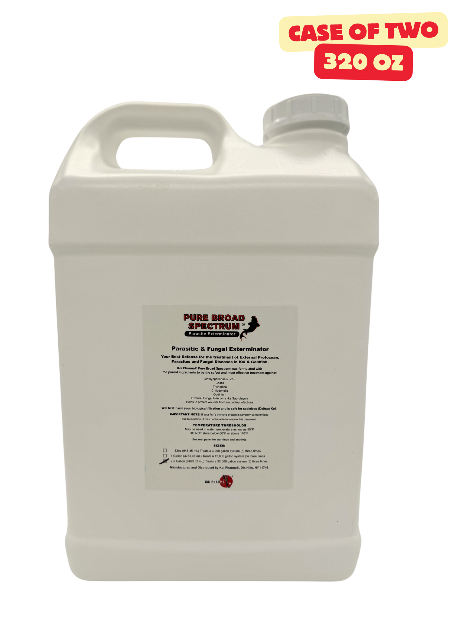 Pure Broad Spectrum Parasitic & Fungal Exterminator - Koi Fish Parasite Treatment