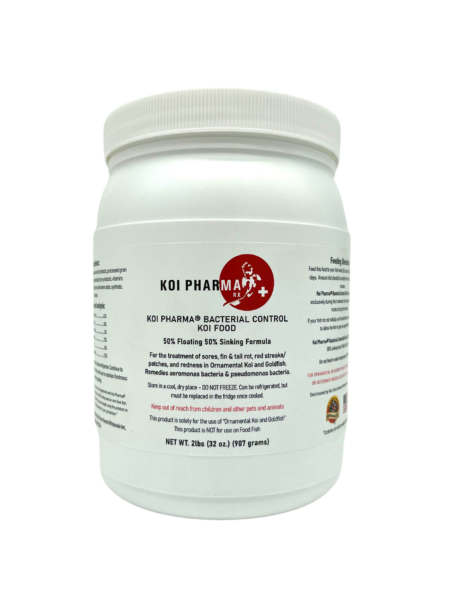 Bacterial Control Koi Food by KOI PHARMA® - Bacterial Disease Neutralizer