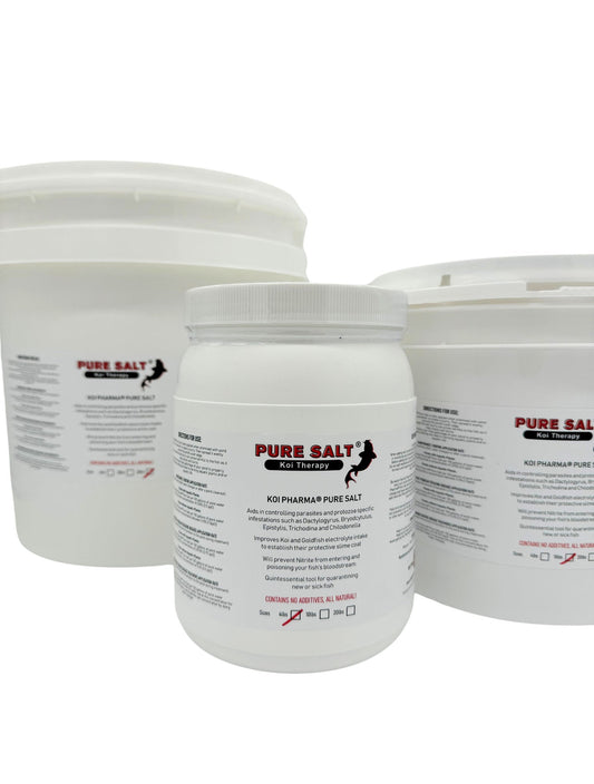 Pure Salt Koi Therapy - All-Natural Parasite and Protozoa Control Koi Salt Treatment