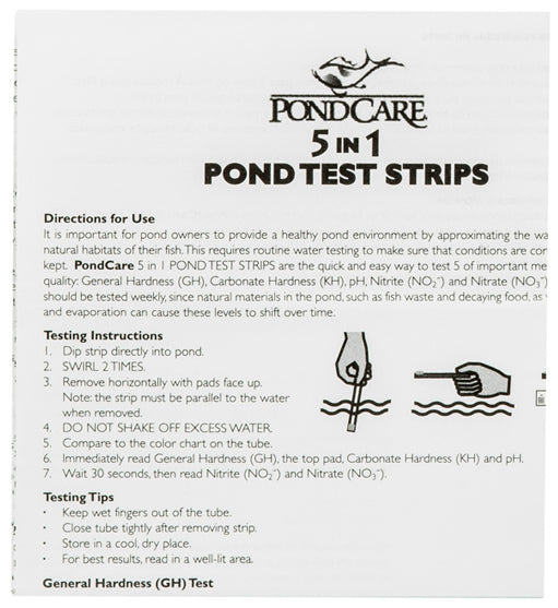 API Pond 5 in 1 Pond Test Strips 25count