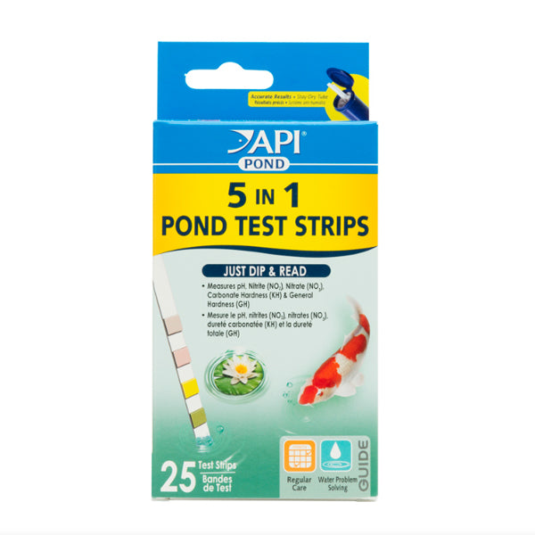 API Pond 5 in 1 Pond Test Strips 25count