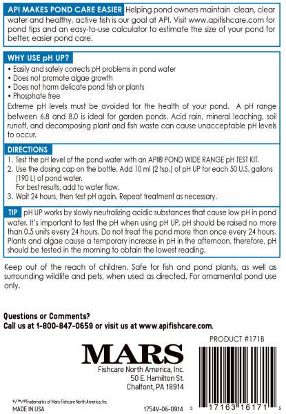 API Pond pH Up, 16 Ounces