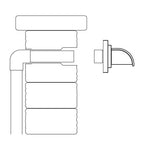Atlantic Copper Finish Mantova Wall Spout