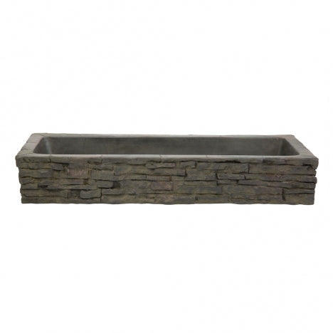 Quad-Spill Straight Stacked Slate Topper
