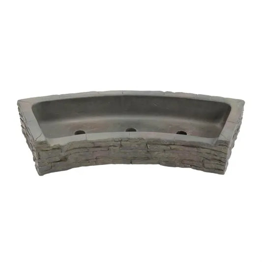 Front-Spill Curved Stacked Slate Topper