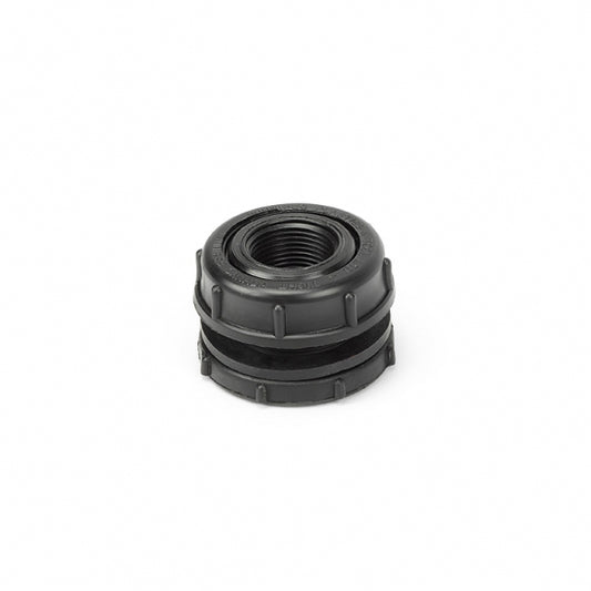 Black Poly Bulkhead Fitting