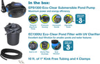 EasyPro Eco-Clear Complete Pond Filtration Systems 1300 Gallons