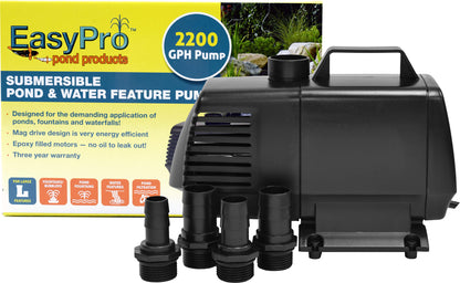 EasyPro Submersible Magnetic Drive Pump 2200 GPH