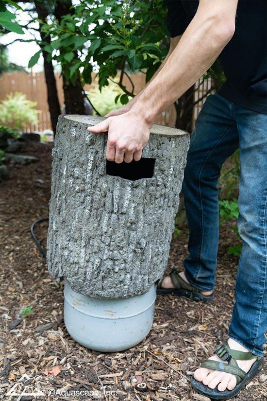Aquascape Faux Stump Propane Tank Cover - Thumbnail 2